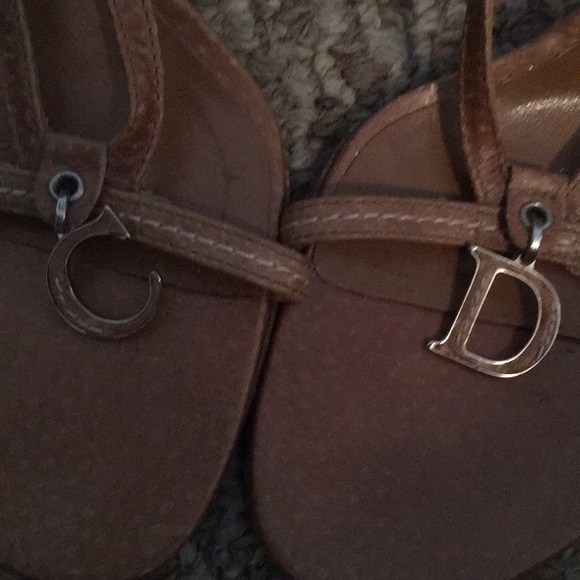 Christian Dior CD logo strapped pinup sandals 36 - Picture 2 of 7